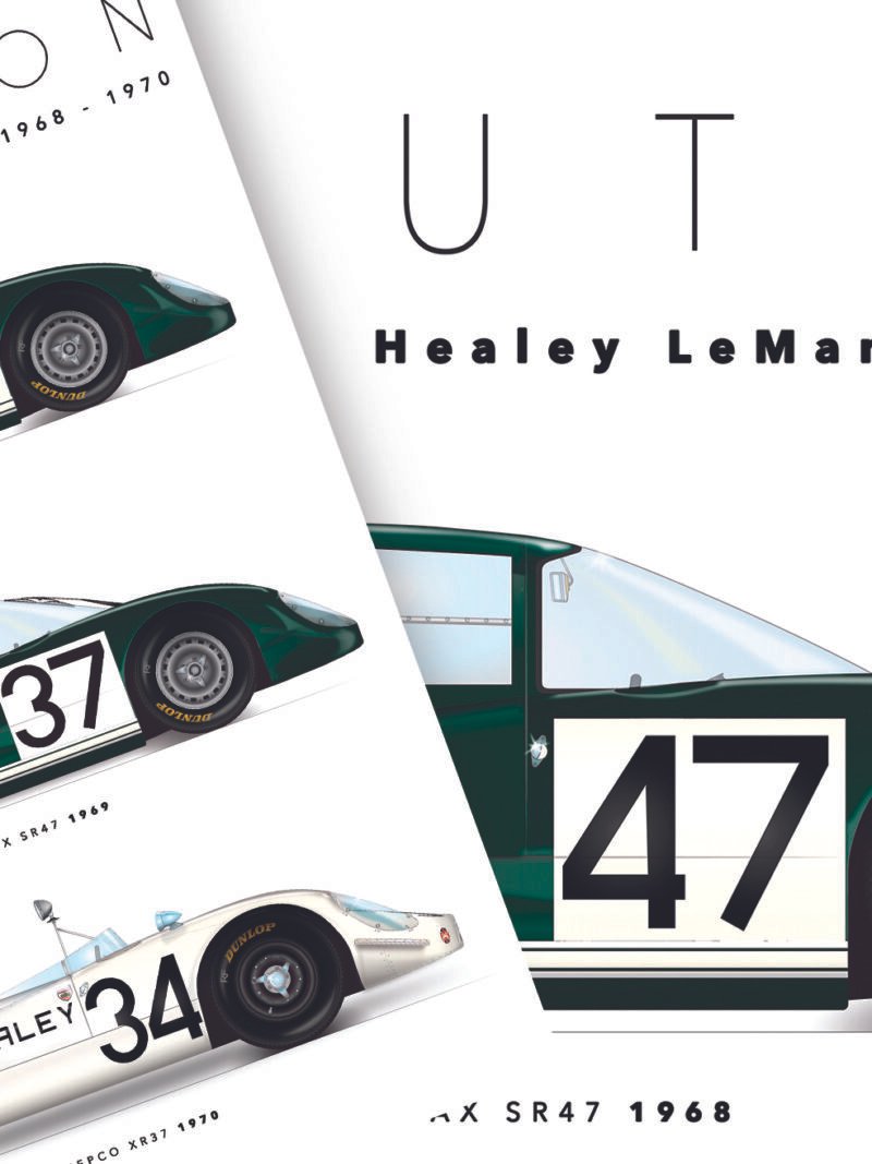 Healey LeMans Evolution Print